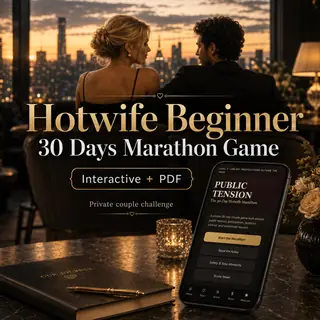 Hotwife Beginner 30 Day Challenge Game for Couples, Interactive PDF Guide, Hotwife Training Workbook image 1