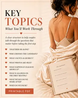 Hotwife Cuckold Agreement PDF, Couples Contract, Boundaries Workbook, Rules Checklist, Printable Relationship Guide image 5