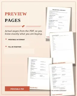 Hotwife Cuckold Agreement PDF, Couples Contract, Boundaries Workbook, Rules Checklist, Printable Relationship Guide image 6