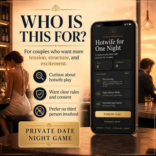 Hotwife Game tasks for Couples, Interactive PDF Date Night Scenario, Roleplay Guide, Hotwife Dares image 4