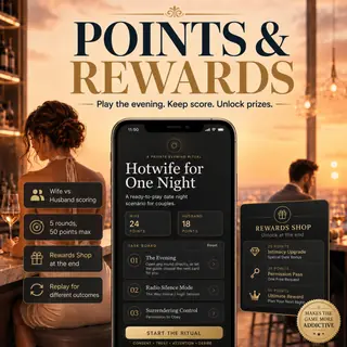 Hotwife Game tasks for Couples, Interactive PDF Date Night Scenario, Roleplay Guide, Hotwife Dares image 5
