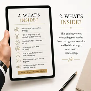 How to ask wife for cuckold, first conversation script checklist , pdf Guide For Men image 4