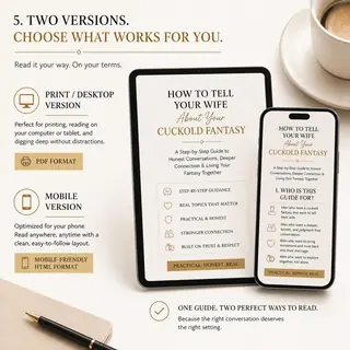 How to ask wife for cuckold, first conversation script checklist , pdf Guide For Men image 6