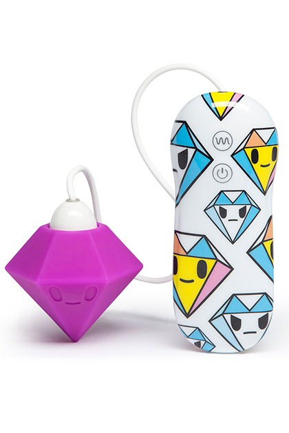 tokidoki 7 Function Silicone Purple Diamond Clitoral Vibrator