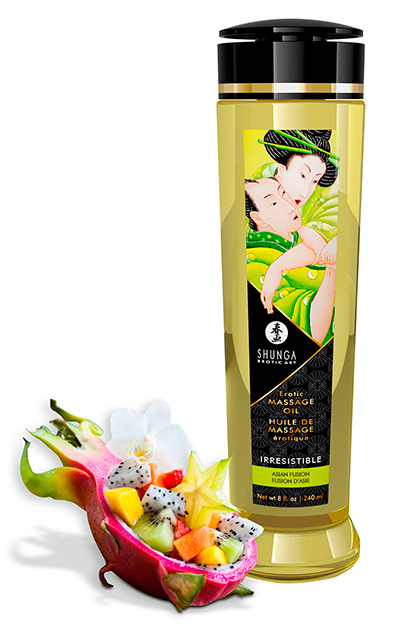 Shunga Massage Oil Irresistible - Flores Asi?ticas