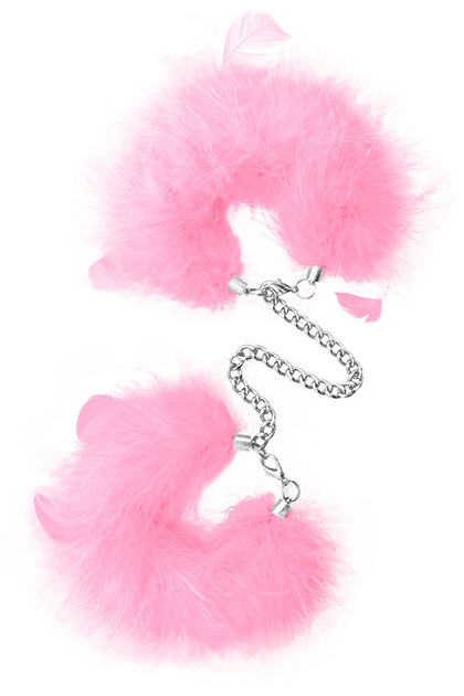Feather Cuffs Pink