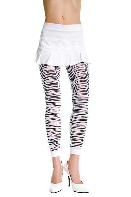 MEDIAS DIBUJO ZEBRA BLANCO/NEGRO