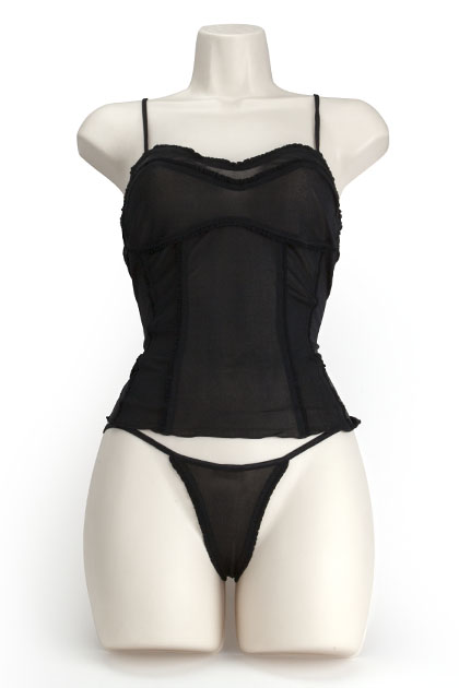 SILK SOFT CORSET NEGRO M