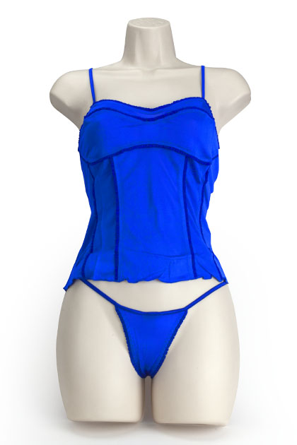 SILK SOFT CORSET COBALTO L