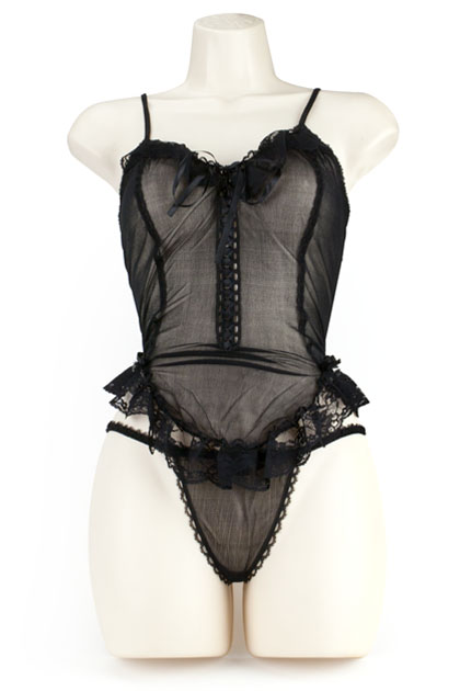 BABYDOLL TWIST/LACE NEGRO M