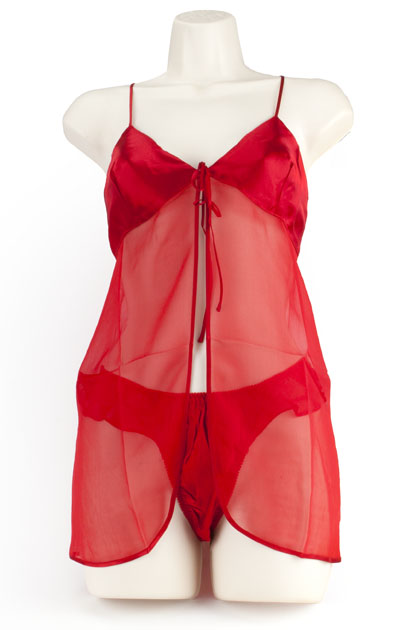 BABY DOLL THONG ROJO L