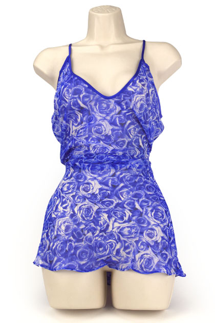 FLARED CHEMISE GRAPE L